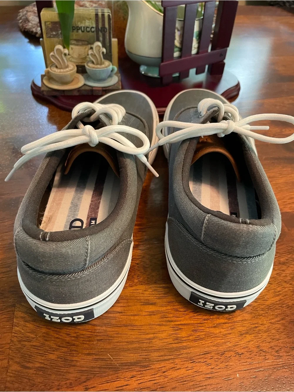 IZOD Rangley Casual Lace-Up Sneaker, Men’s 8.5, Grey